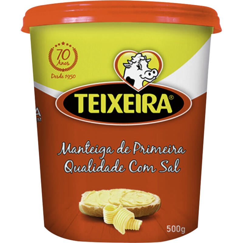 Manteiga Teixeira Com Sal 500g
