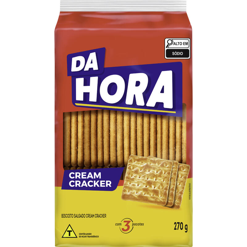Biscoito Da Hora Cream Cracker 270g