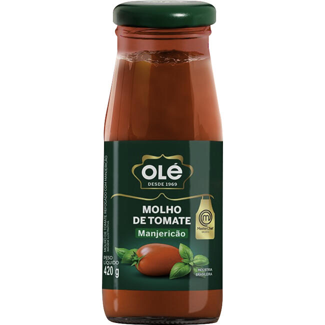 Molho de Tomate Olé Manjericão 420g