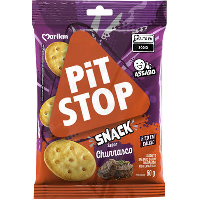 Biscoito Pit Stop Marilan Churrasco 60g