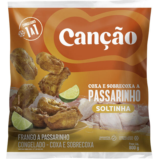 Coxa e Sobrecoxa de Frango Canção A Passarinho Cong 800g