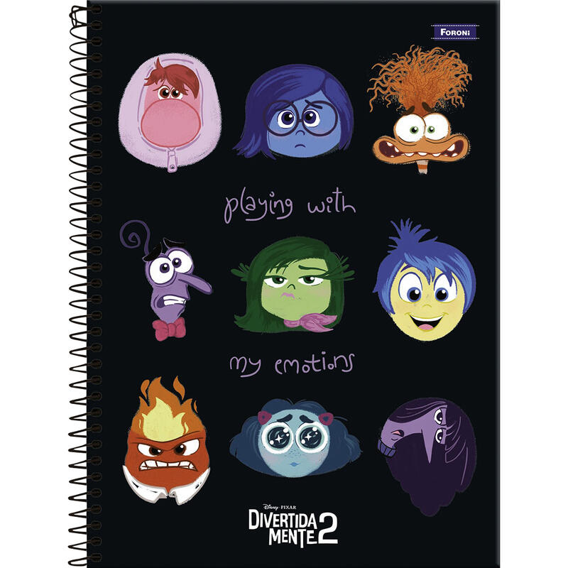 Caderno Divertidamente Foroni 80 folhas un