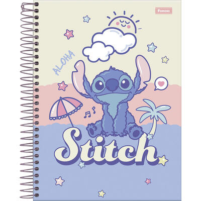Caderno Stitch Foroni Papel Carta 80 folhas un