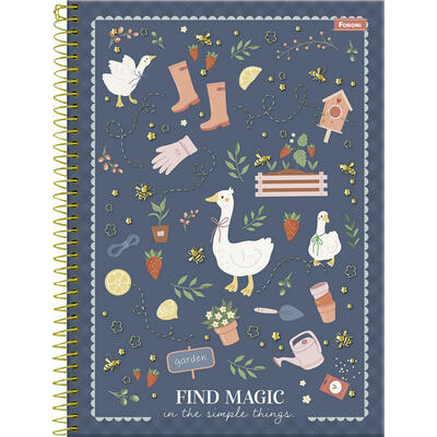 Caderno Milly Foroni 160 folhas un