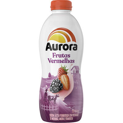 Bebida Láctea Aurora Frutas Vermelhas 850g