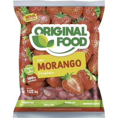 Fruta Original Food Congelada Morango 1,02kg