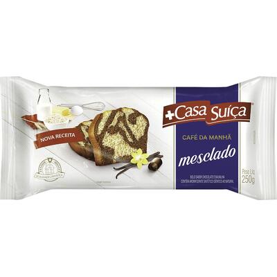 Bolo Cafe Da Manha Casa Suica 250g Mesclado