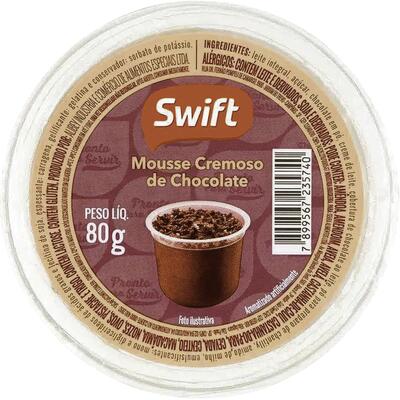 Mousse Swift Chocolate ao Leite 80g