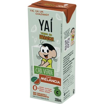 Chá Verde Turma da Mônica Yaí Melancia 200ml