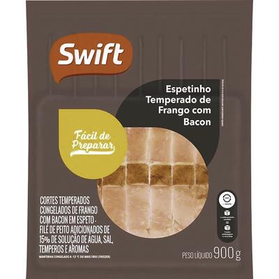 Espeto de Frango com Bacon Swift Congelado 900g